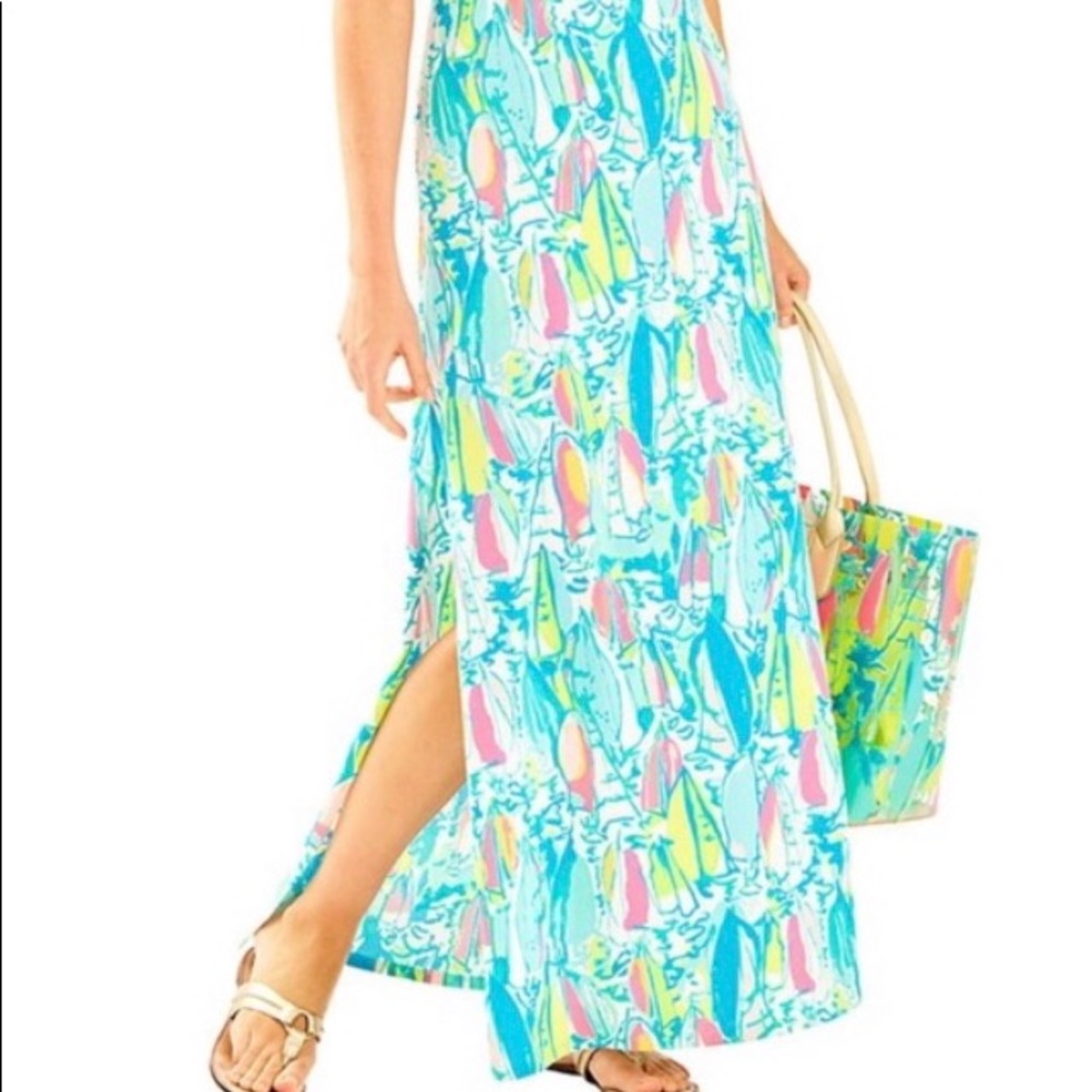 Lilly Pulitzer XXS Beach and Bae Maxi Dress